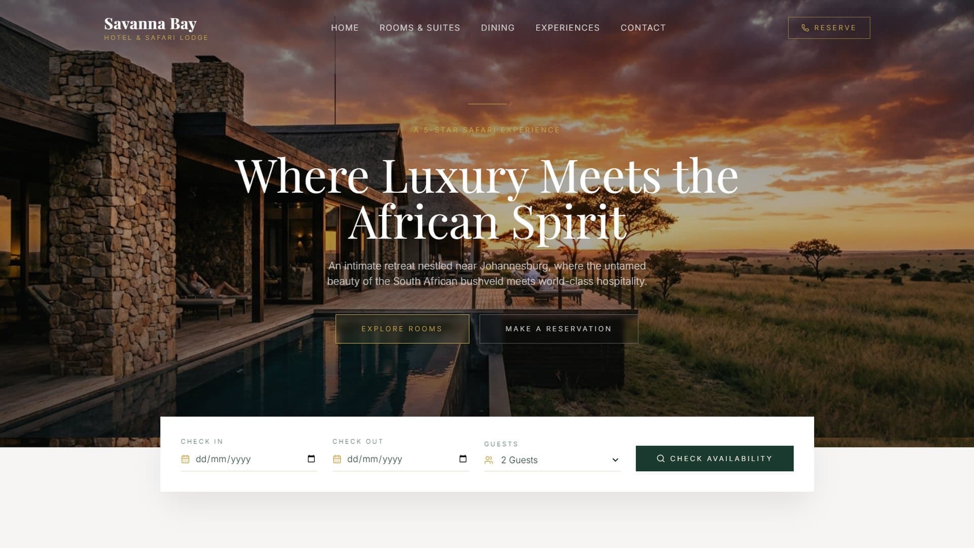 Savanna Bay - Luxury Safari Hotel